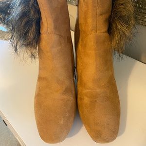 CAPE ROBBIN FAUX FUR BERNICE BOOT
